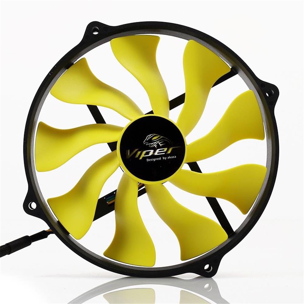 AKASA AK-FN073 "Viper R" 12cm Yuva için 14cm S-Flow Yüksek Performanslı Sessiz Fan