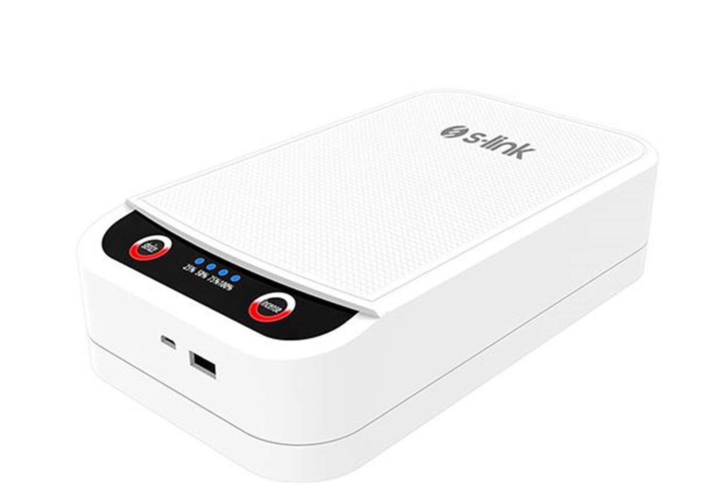 S-link SL- UVS22 Beyaz  yüzde 99 Virüs ve Bakteri Öldürücü UV Sterilizatör Kutu