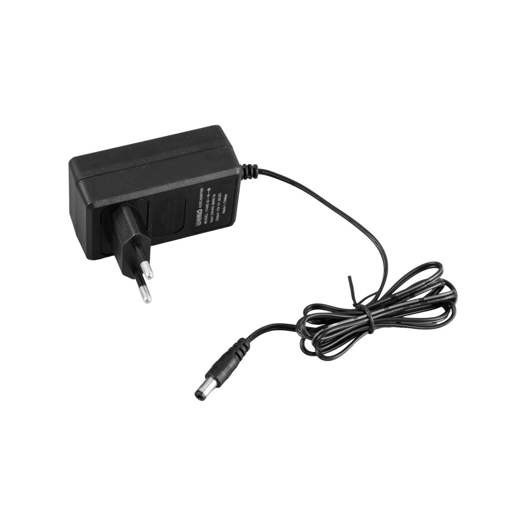 WEKO 12 VOLT - 2 AMPER 5.5*2.5 UÇLU YERLİ ÜRETİM PLASTİK KASA PRİZ TİPİ ADAPTÖR