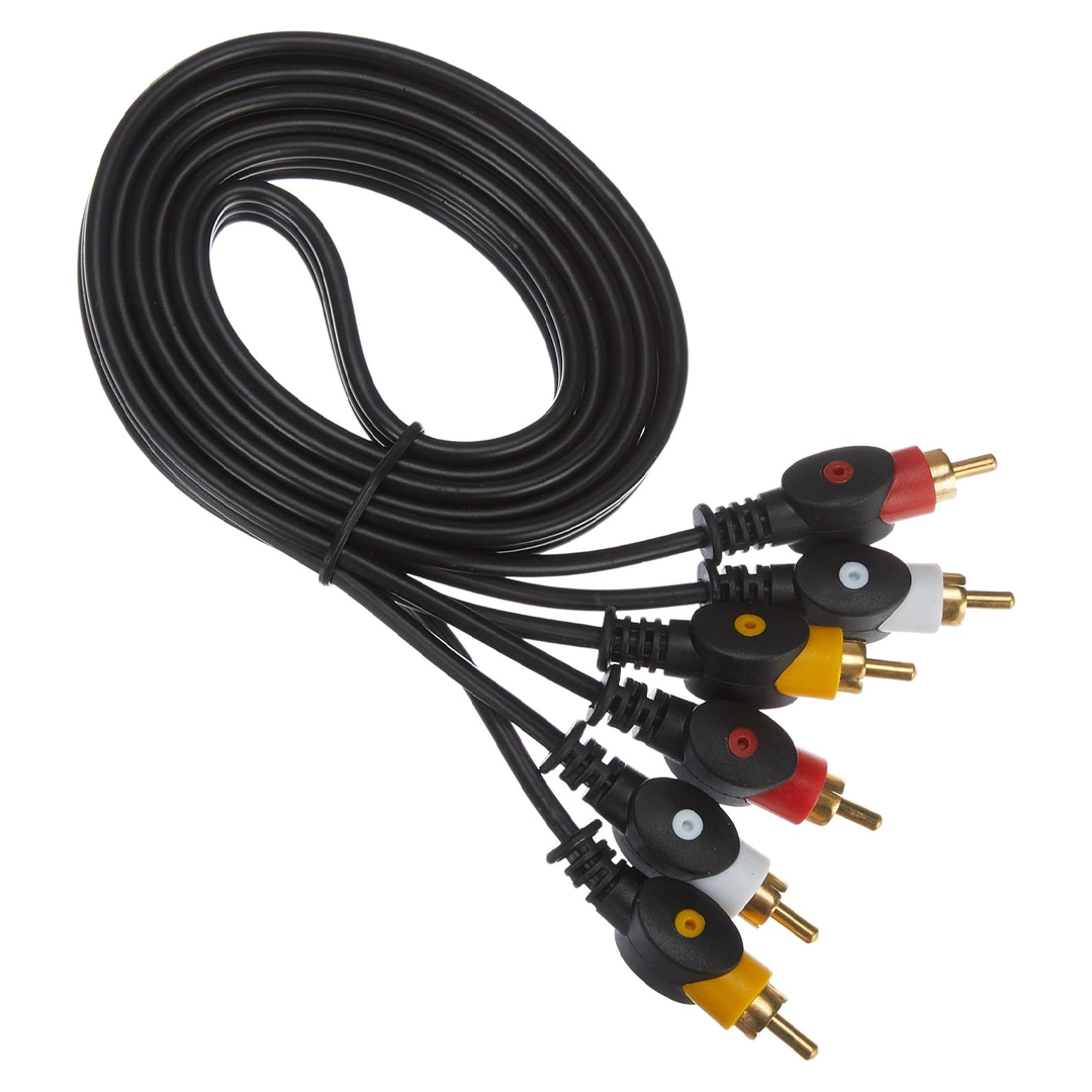 3 RCA + 3 RCA 5 METRE KALIN KABLO ELEKTROMER