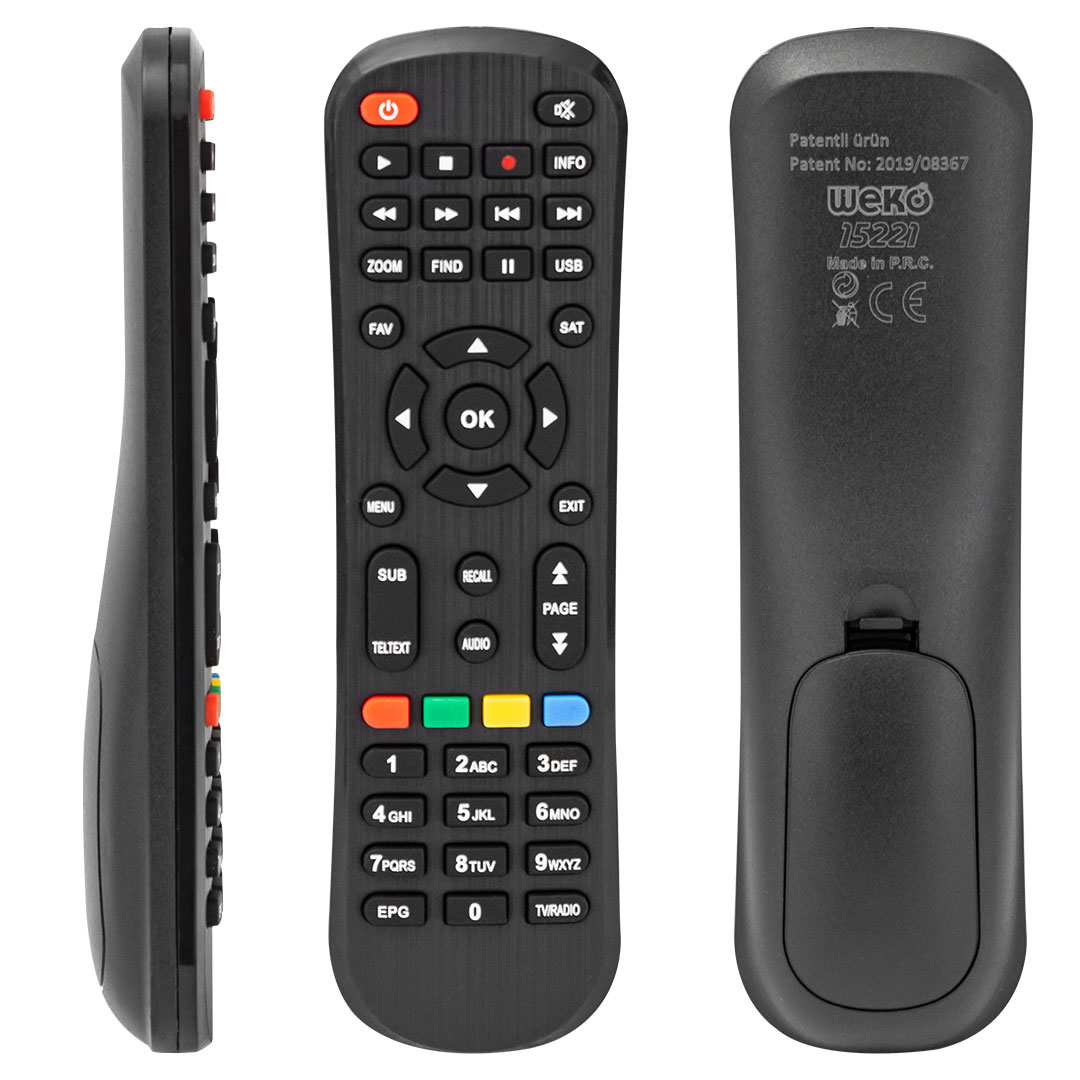 WEKO KR MAGBOX SIGMA*ORBİT*BOTECH 500 HD YENİ UYDU KUMANDASI (15221=34068)
