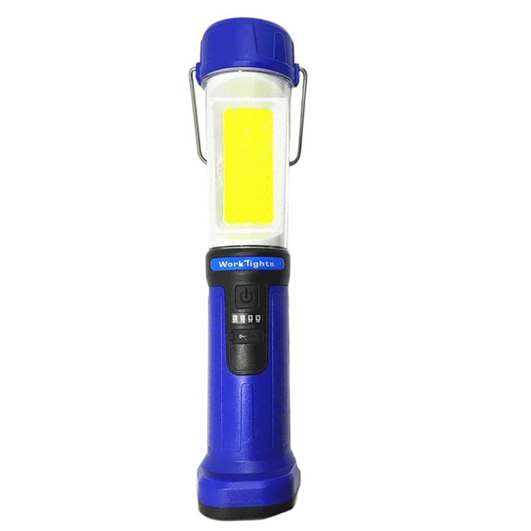 POWERMASTER HK-802 ŞARJLI 30 BEYAZ + 20 MAVİ-KIRMIZI SMD LED / 55 COB LEDLİ 5 MODLU ÇALIŞMA LAMBASI