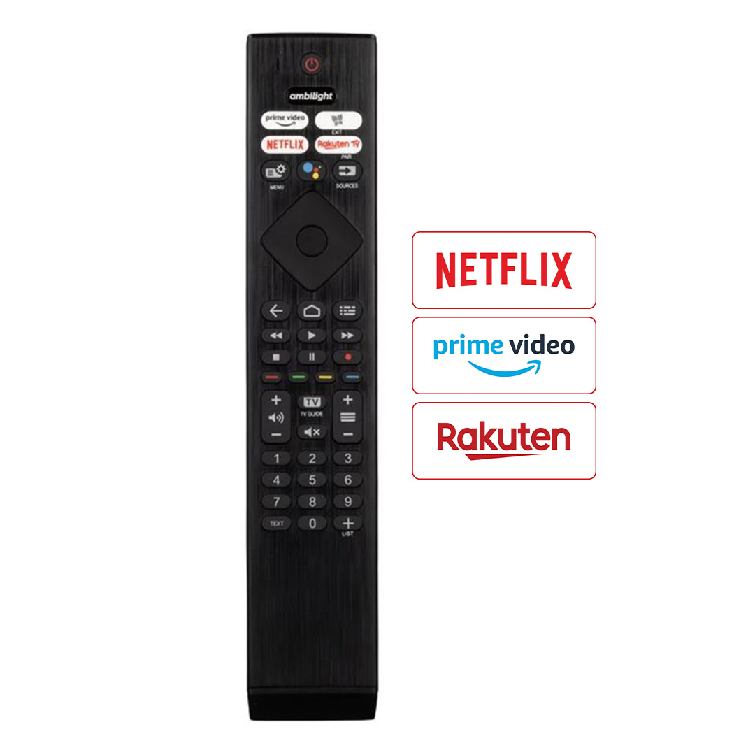 WEKO KL SES KOMUTSUZ PHILIPS PH-V4 NETFLIX-RAKUTEN TV-PRIME VIDEO TUŞLU LCD LED TV KUMANDA