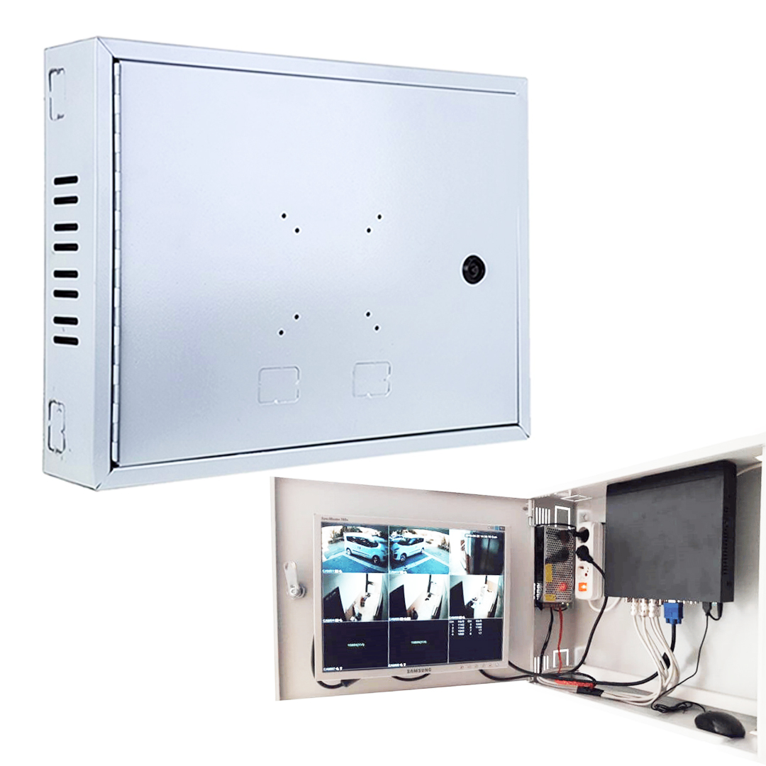 NOVACOM 45X35X10 DİK TİP GRİ DVR KABİNİ - KABİNET - (+KİLİTİNİ VERELİM)