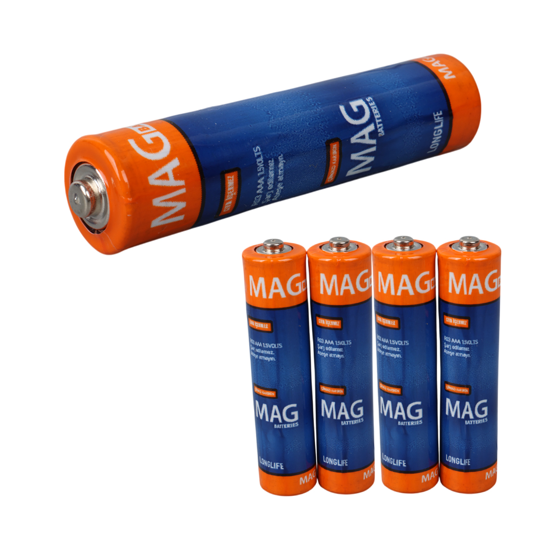 MAG BATTERIES MG-26172 KARBON ÇİNKO AAA 60LI İNCE KALEM KUMANDA PİLİ (R03 UM-3)
