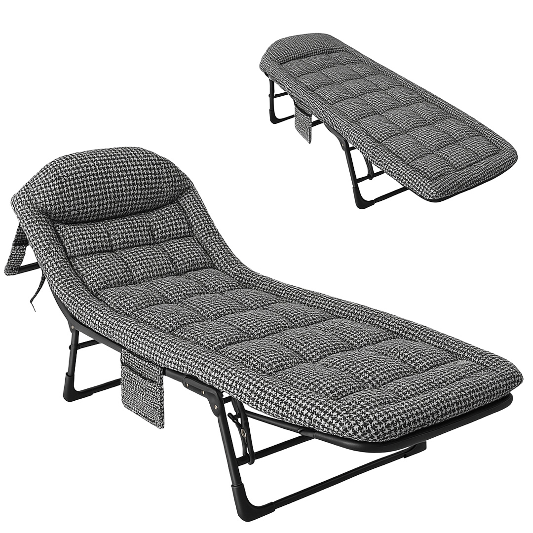 SUNUP SN-26975 TAŞINABİLİR AYARLANABİLİR 5 KADEME SÜNGER KAMP YATAK ŞEZLONG (KAZAYAĞI)