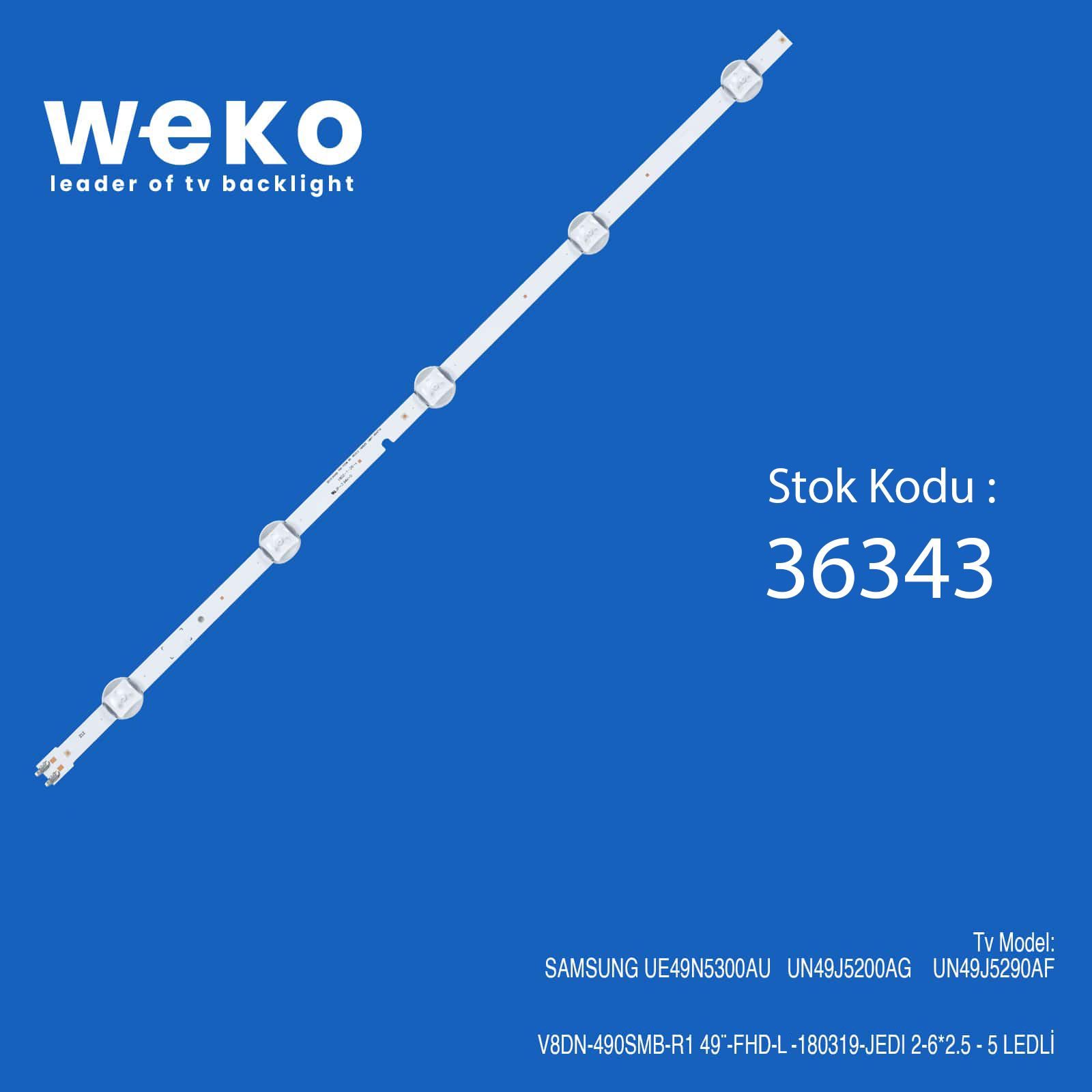 V8DN-490SMA-R1 49¨-FHD-L-180319-JEDI 2-6*2.5 - 5 LEDLİ