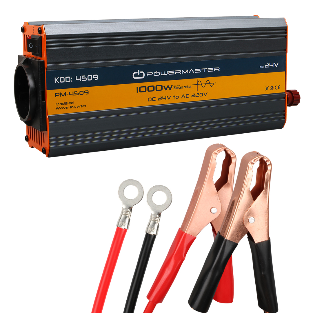 POWERMASTER PM-4509 24 VOLT - 1000 WATT MODIFIED SINUS INVERTER