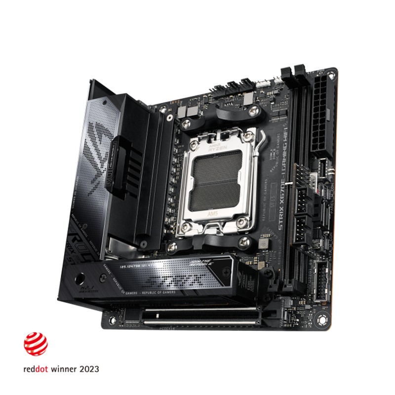 ASUS ROG STRIX X670E-I GAMING WIFI DDR5 8000MHZ 1XHDMI 2XUSB-C 2XM.2 AM5 MITX (AMD 9000/8000/7000 SERİLERİ İLE UYUMLU) 