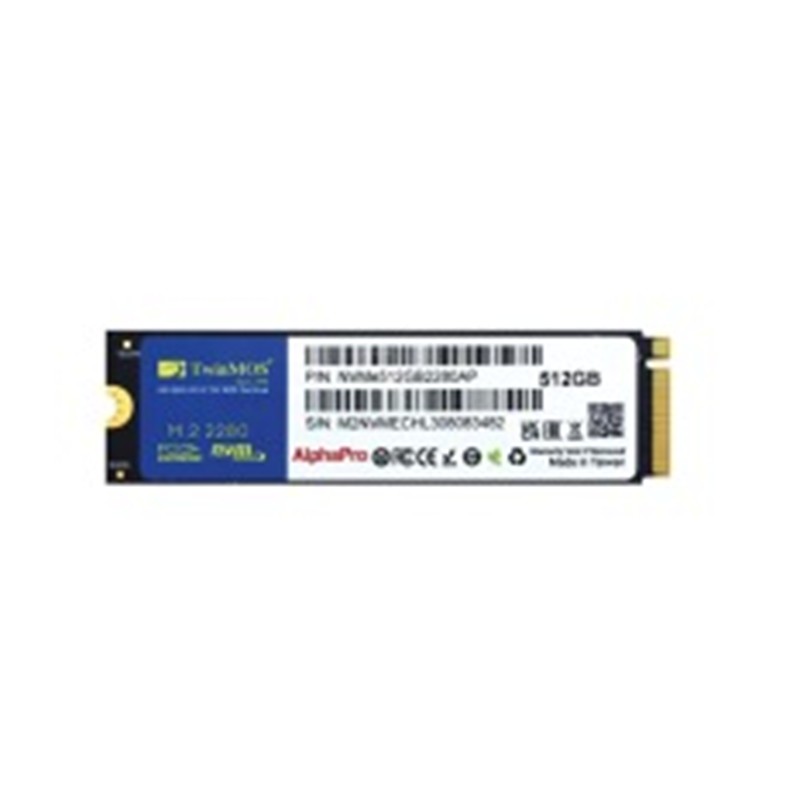 512 GB TWINMOS M.2 PCIE NVME 3600/3250 NVMe512GB2280AP 