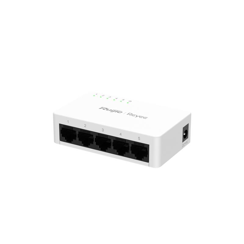 RUIJIE REYEE RG-ES05F 5 PORT 10/100 TAK CALISTIR PLASTIK KASA SWICH 