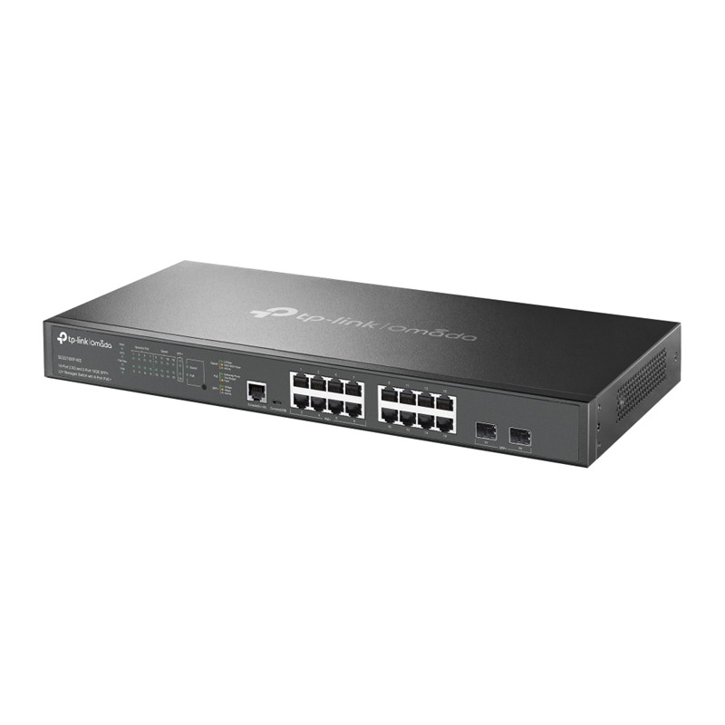 TP-LINK OMADA TL-SG3218XP-M2 OMADA 16 PORT 2.5G 2 PORT 10GE SFP+ L2+ MANAGED SWITCH WITH 8-PORT POE+ 