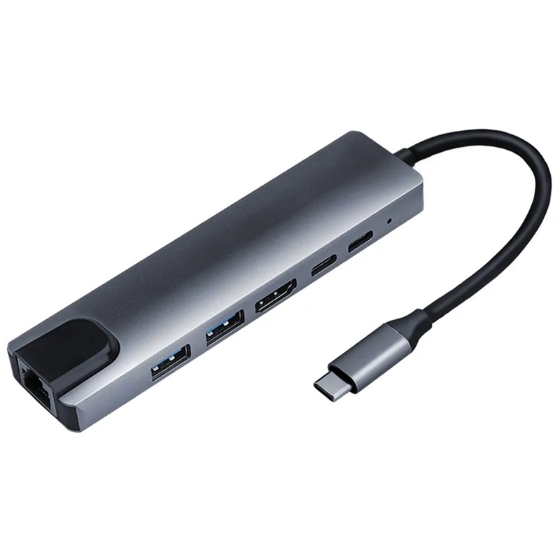 SENSEI TYPE-C 6IN1 HDMI COK FONKSIYONLU USB 3.0 DOCK STATION 