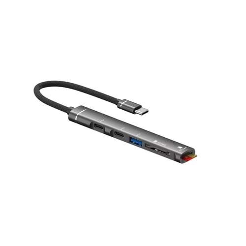Bilişim Burada ZR562 TYPE-C 5 İN 1 USB HUB CARD READER