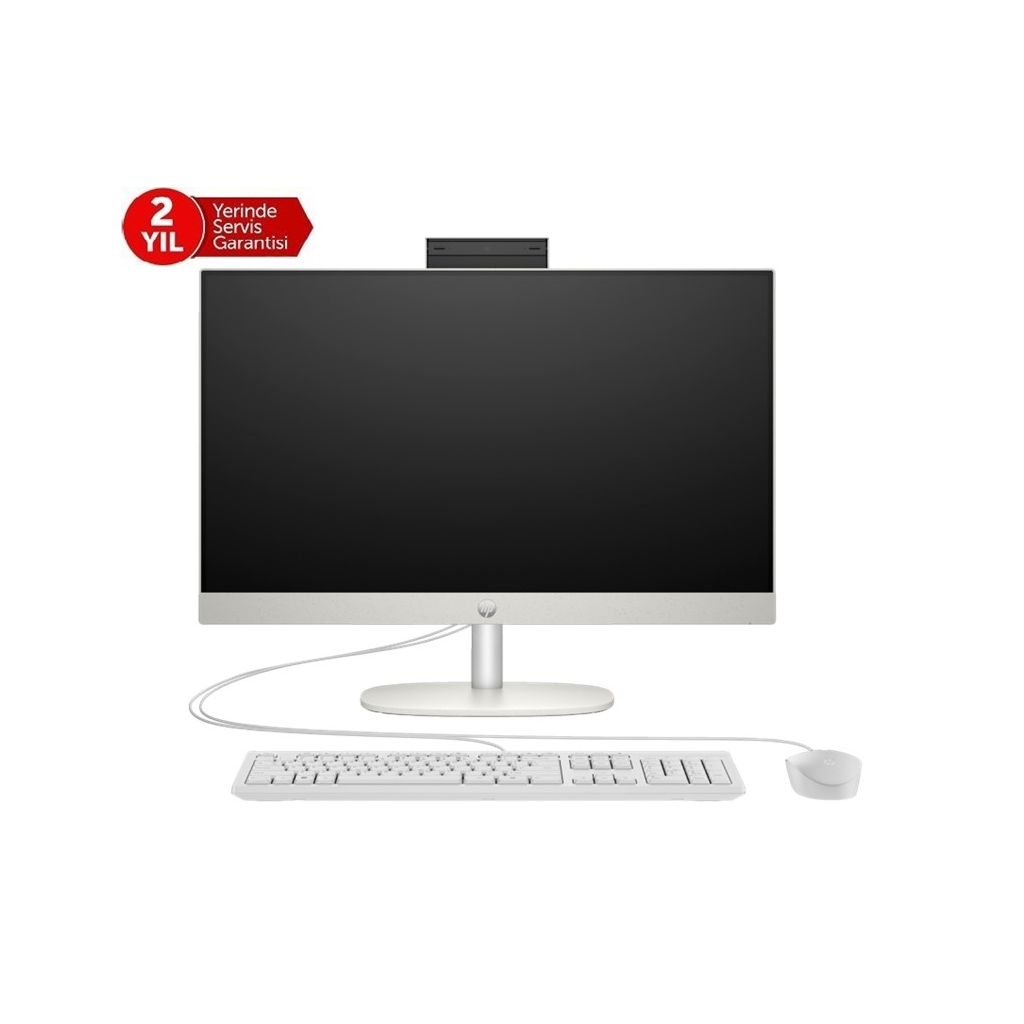HP A1JY8ES, ProOne 240 G10, i7-1355U, 23,8" FHD Ekran, 16Gb Ram, 512Gb SSD, Paylaşımlı Ekran Kartı, Free Dos All In One PC