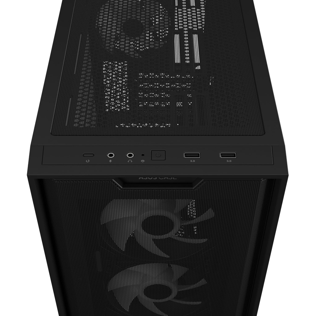 ASUS A21 PLUS, PSU YOK, Tempered Glass, ARGB, Micro ATX, GAMING KASA