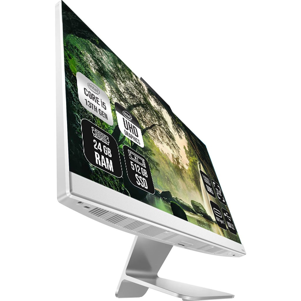 ASUS A3402WBAK-I58512W0D, i5-1335U, 23,8"  FHD Ekran, 8Gb DDR4 Ram, 512Gb SSD, Wi-Fi 6, Type-C, Paylaşımlı Ekran Kartı, Free Dos, All In One PC, (White)
