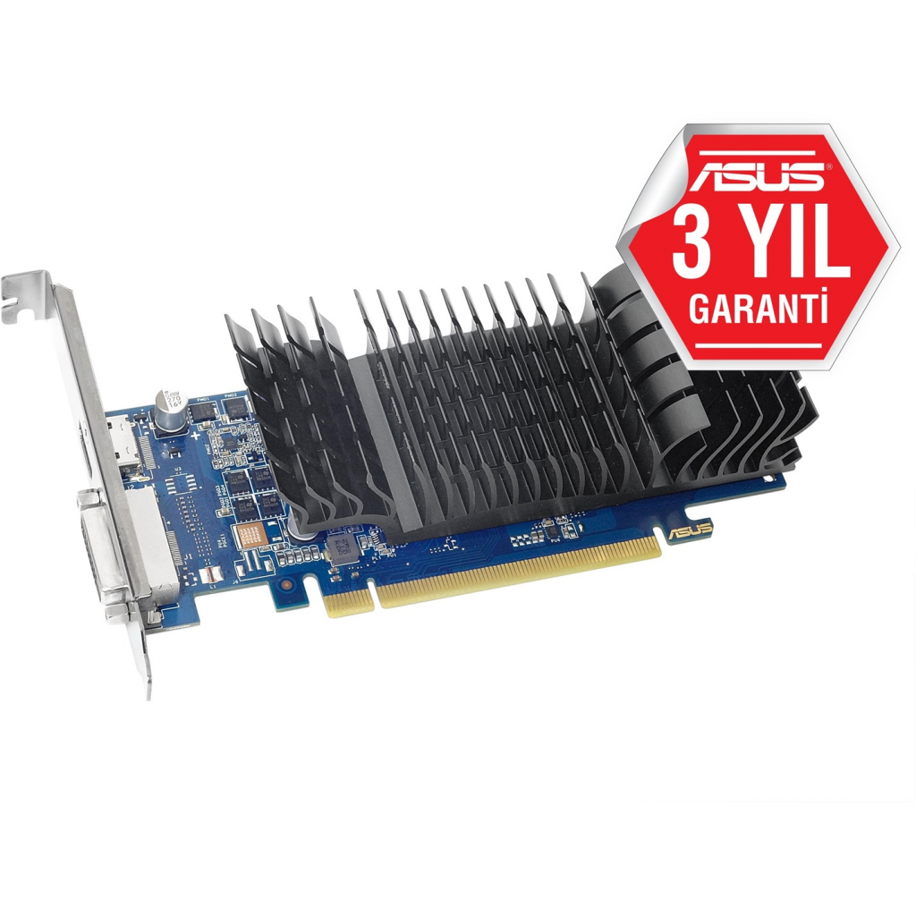 ASUS GT1030-SL-2G-BRK, 2Gb, GDDR5, 64Bit, 1xDVI, 1xHDMI, GAMING Ekran Kartı