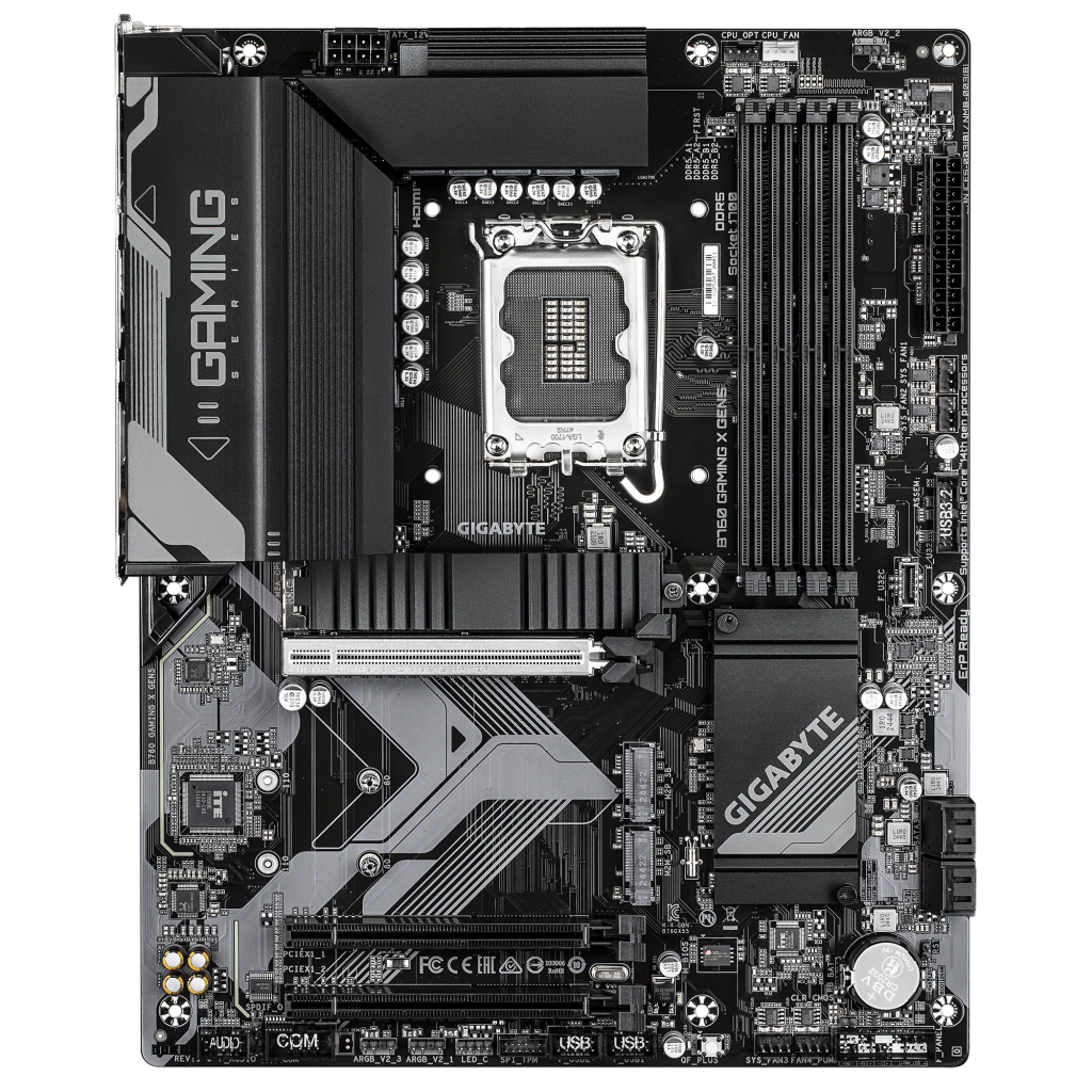 GIGABYTE B760 GAMING X GEN5, 4xDDR5, 3xM.2, DP, HDMI, Type-C, 13-14.Nesil, LGA1700 Soket, GAMING Anakart