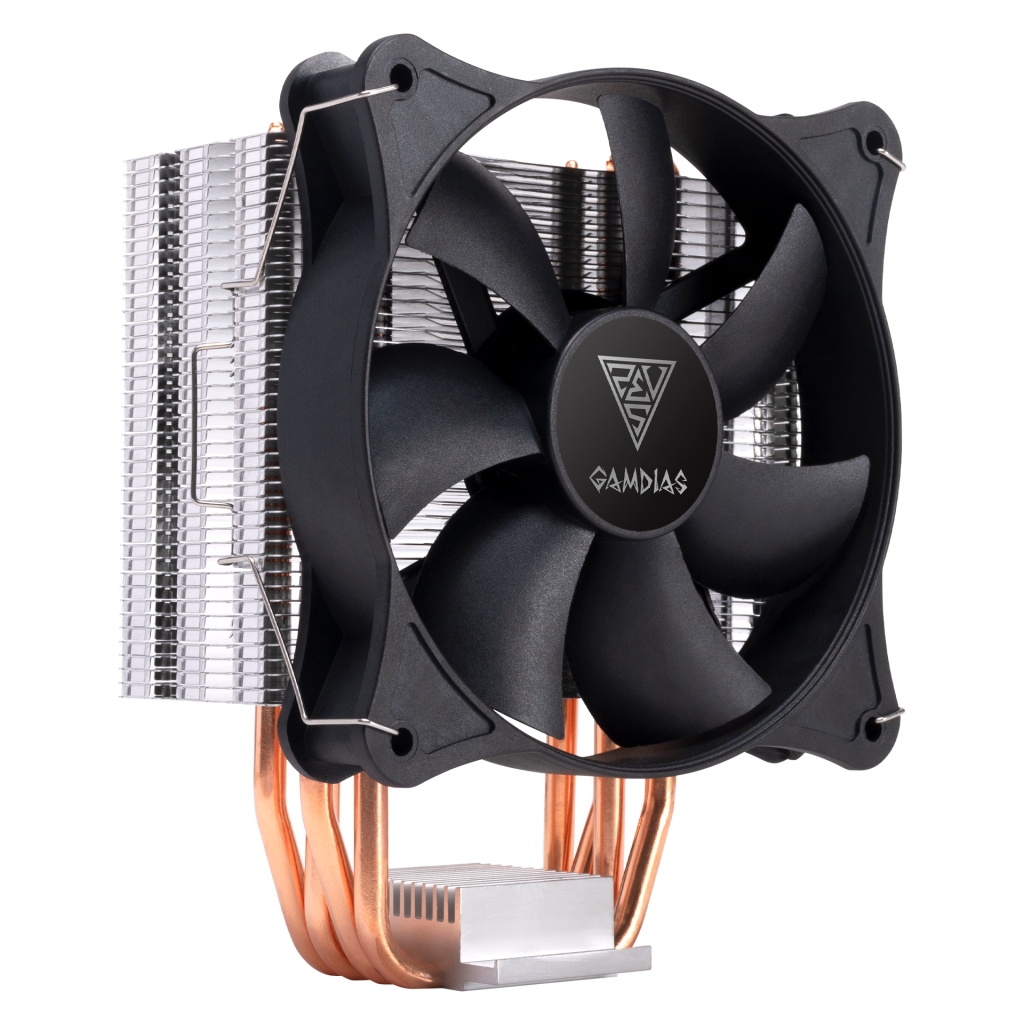 GAMDIAS BOREAS E1-410 MONO, 120mm, CPU  Kule Tipi Hava Soğutma, Doğrudan Temas Teknolojisine Sahip 4 adet Gelişmiş Bakır Isı Borusu (AMD AM4 ve INTEL Tüm işlemciler ile uyumlu)
