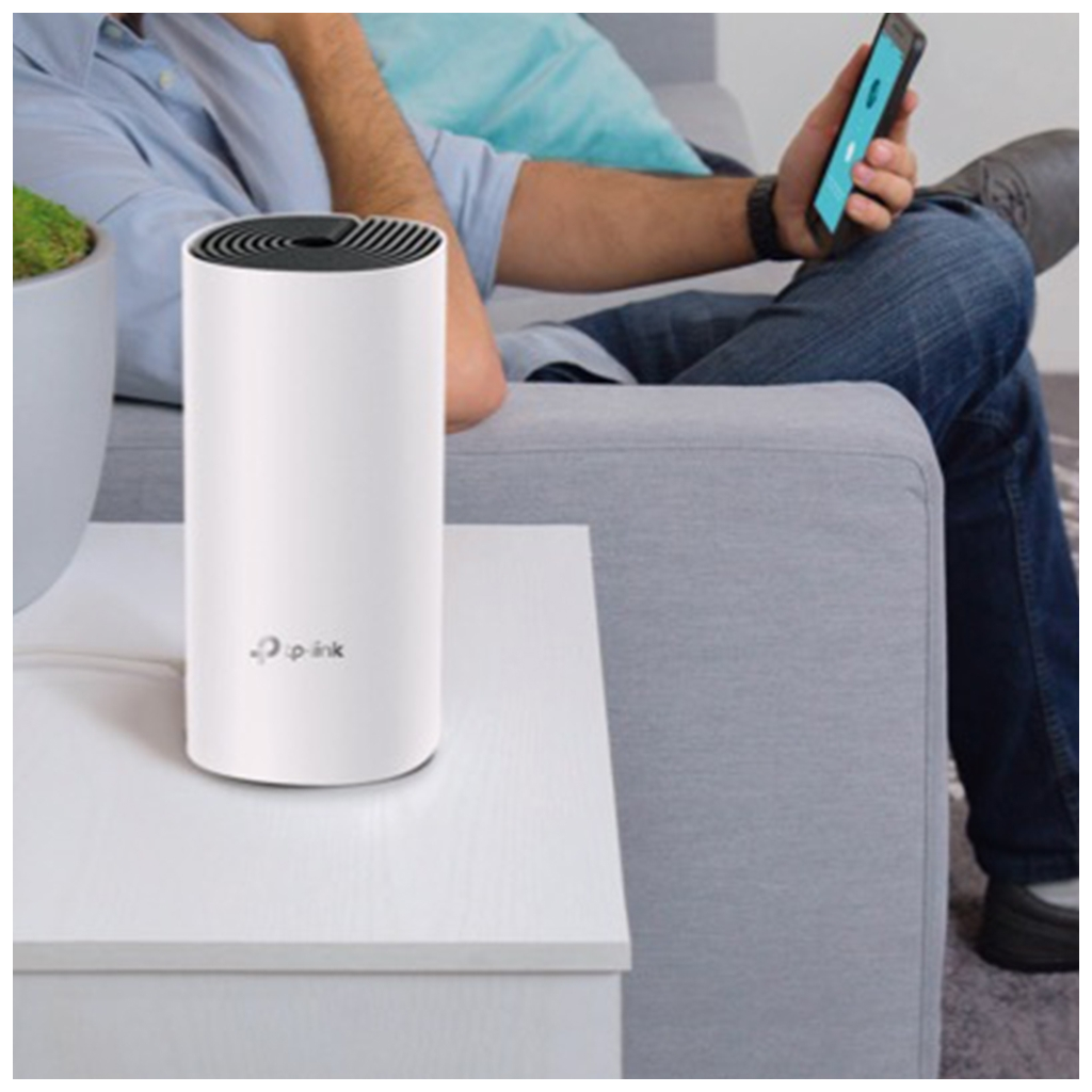 TP-LINK DECO-M4, AC1200, Tekli Mesh, 300-867Mbps, Dual Band, 2Port Gigabit Lan, 110m2 kapsama Alanı, Router, Geniş Alan İnternet Ağı Sağlayıcısı