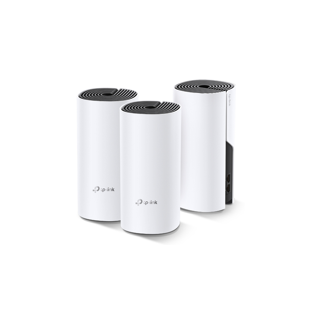 TP-LINK DECO-M4, AC1200, Üçlü Mesh, 300-867Mbps, Dual Band, 2Port Gigabit Lan, 371m2 kapsama Alanı, Router, Geniş Alan İnternet Ağı Sağlayıcısı