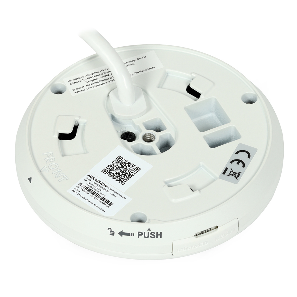 HIKVISION DS-2CD2955G0-ISU 5Mpix, 1,05mm Lens H265+, 8Mt Gece Görüşü, SD Kart,  FishEye IP Kamera