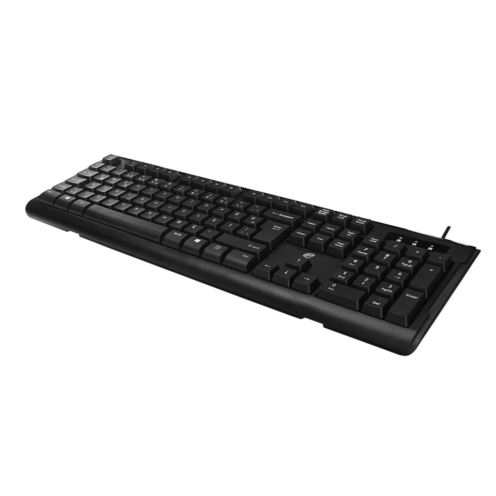 ACER eMachines, EAK9821, Siyah, USB Kablolu, Türkçe Q, Klavye Mouse Set