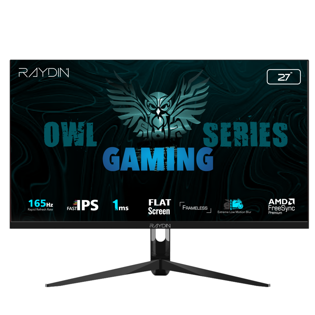 RAYDIN G270IPS165, 27", 1ms, 165Hz, Full HD, HDMI, DP, USB, Hoparlör, IPS LED, Frameless, FreeSync Gaming Monitör