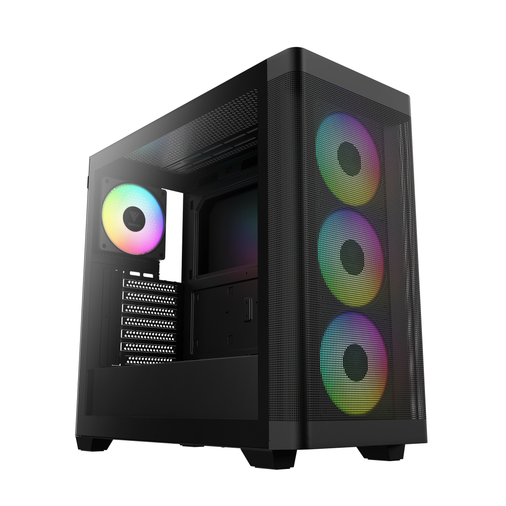 GAMDIAS ATHENA M3, 2000W,  Tempered Glass, Type-C, Mesh Ön Panel, ARGB, ATX, Professional GAMING KASA