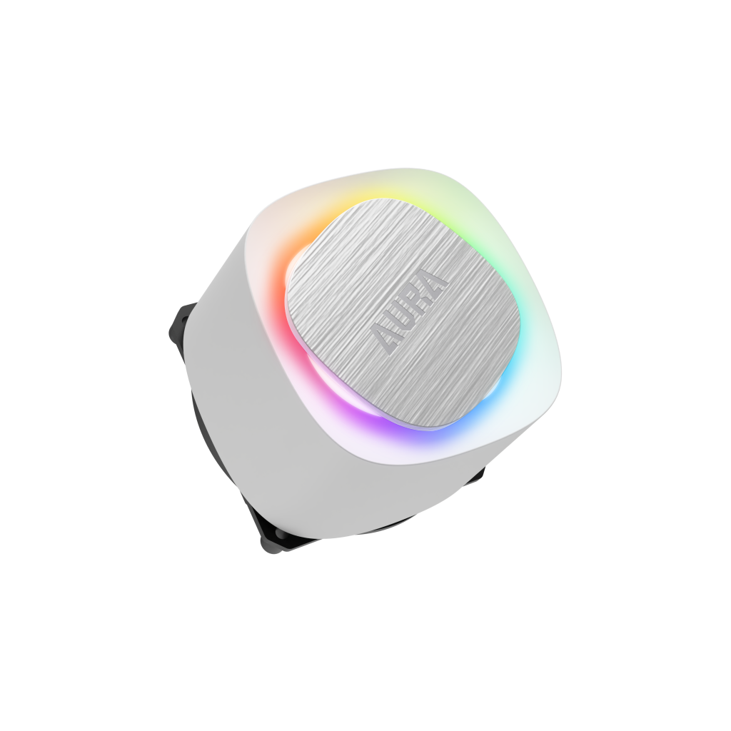 GAMDIAS AURA GL360 V2 WH, White Edition, 360mm,  RGB, 3 Fanlı, CPU Sıvı Soğutma