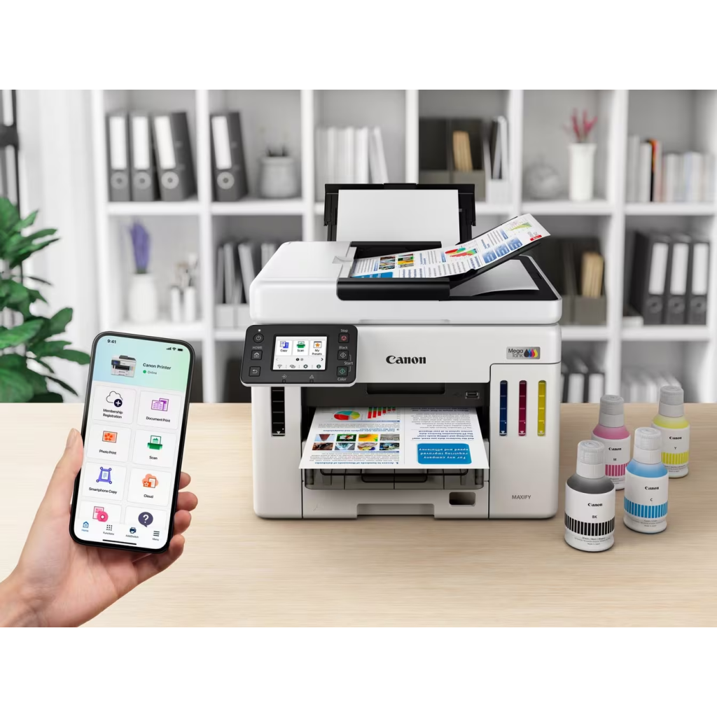 CANON MAXIFY GX7140, Renkli, Mürekkep Mega Tanklı, Yazıcı, Tarayıcı, Wifi, Lan, Duplex, ORİJİNAL MÜREKKEP