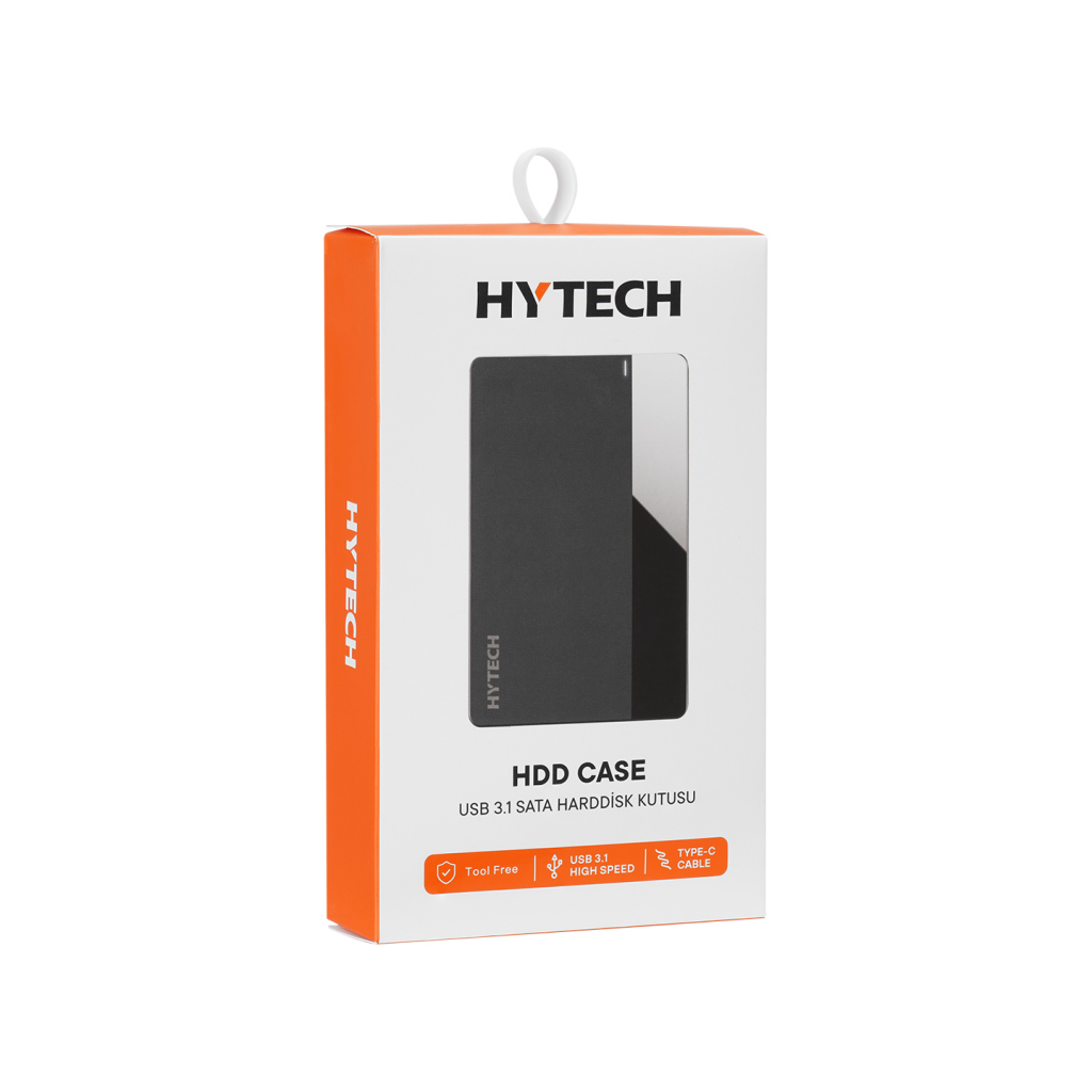 HYTECH HY-HDC26, Type C, Disk Kutusu, Siyah 2,5"