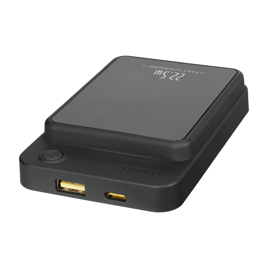 S-LINK M1021, Magsafe, Siyah, 10.000mAh, 1xUSB, 1xType-C, 4 LED Göstergeli, PowerBank