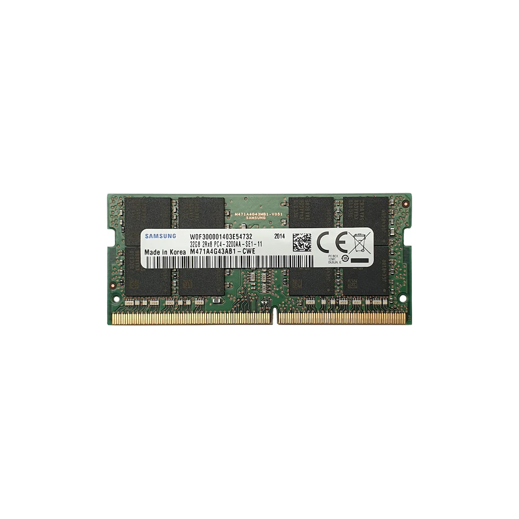 Samsung SAMSO3200/32, 32GB, DDR4, 3200MHz,  1.2V Notebook Ram (M471A4G43AB1-CWE)