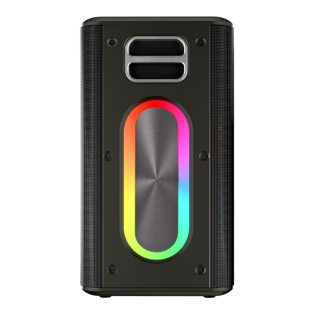 MICROLAB M60 Vega, 100W, Taşınabilir, BT/USB/AUX/TF/Type-C, RGB Işıklı, 15000mAh Batarya, 2adet Mikrofon, Karaoke/Parti, Bluetooth Speaker,