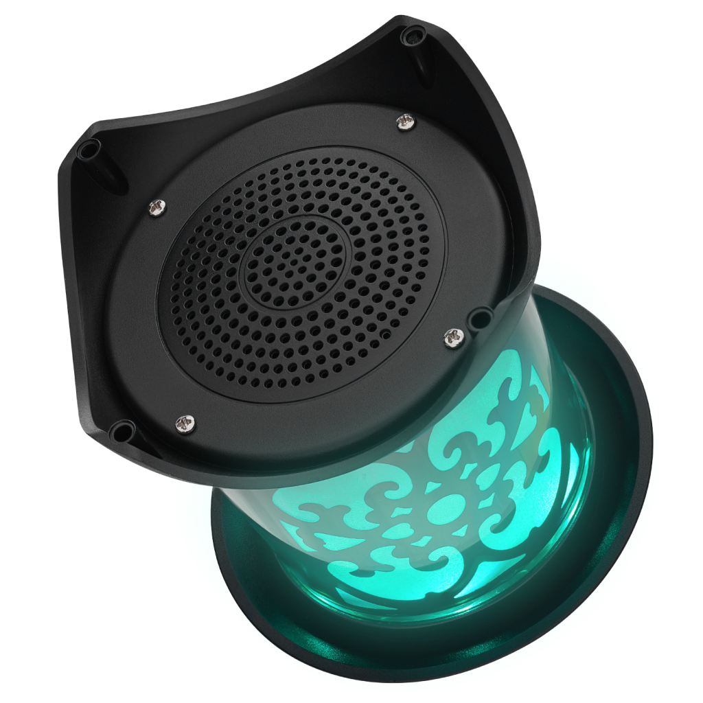 MIKADO MD-20BT, 5W, Masaüstü, Gece Lambası LED Işıklı, 1200mAh, Bluetooth Speaker (Siyah)