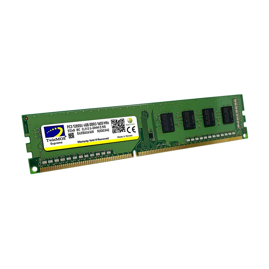 TwinMOS MDD34GB1600D, 4GB, DDR3, 1600MHz, 1.5V Desktop Ram
