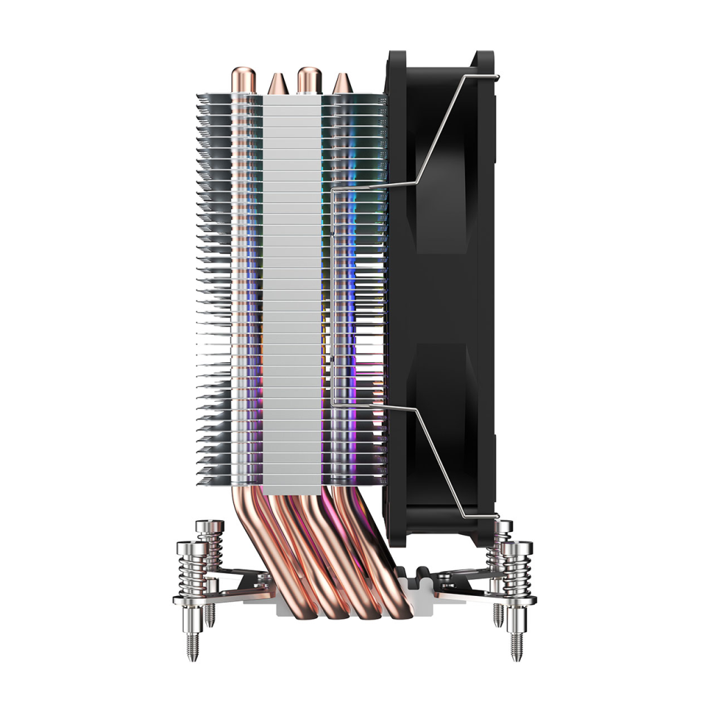 FSP NC3, ARGB, 120mm, CPU, Kule Tipi Hava Soğutma, Sessiz Çalışma, Doğrudan Temas Tasarımlı 4 adet Bakır Isı Borusu, (AMD AM4-AM5 ve INTEL Tüm işlemciler ile uyumlu)