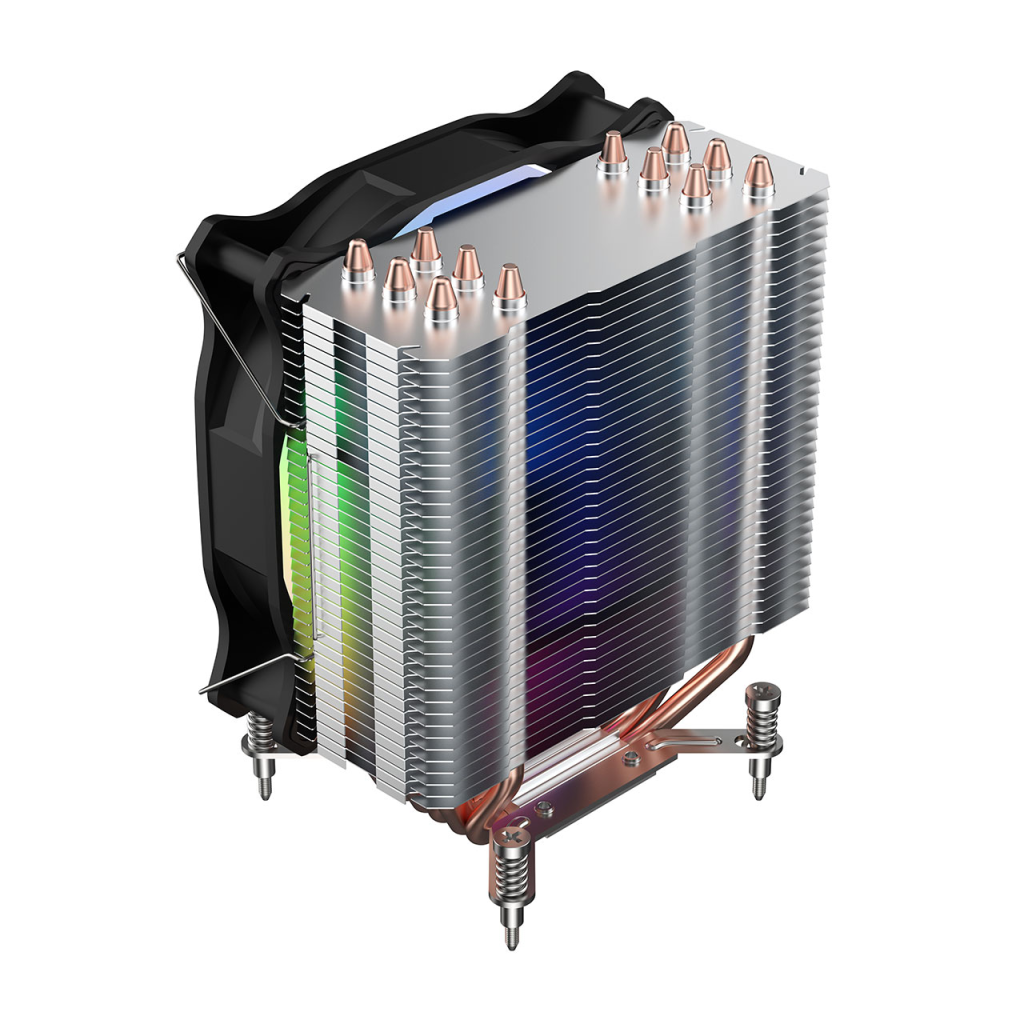 FSP NC5, ARGB, 120mm, CPU, Kule Tipi Hava Soğutma, Sessiz Çalışma, Doğrudan Temas Tasarımlı 6 adet Bakır Isı Borusu, (AMD AM4-AM5 ve INTEL Tüm işlemciler ile uyumlu)