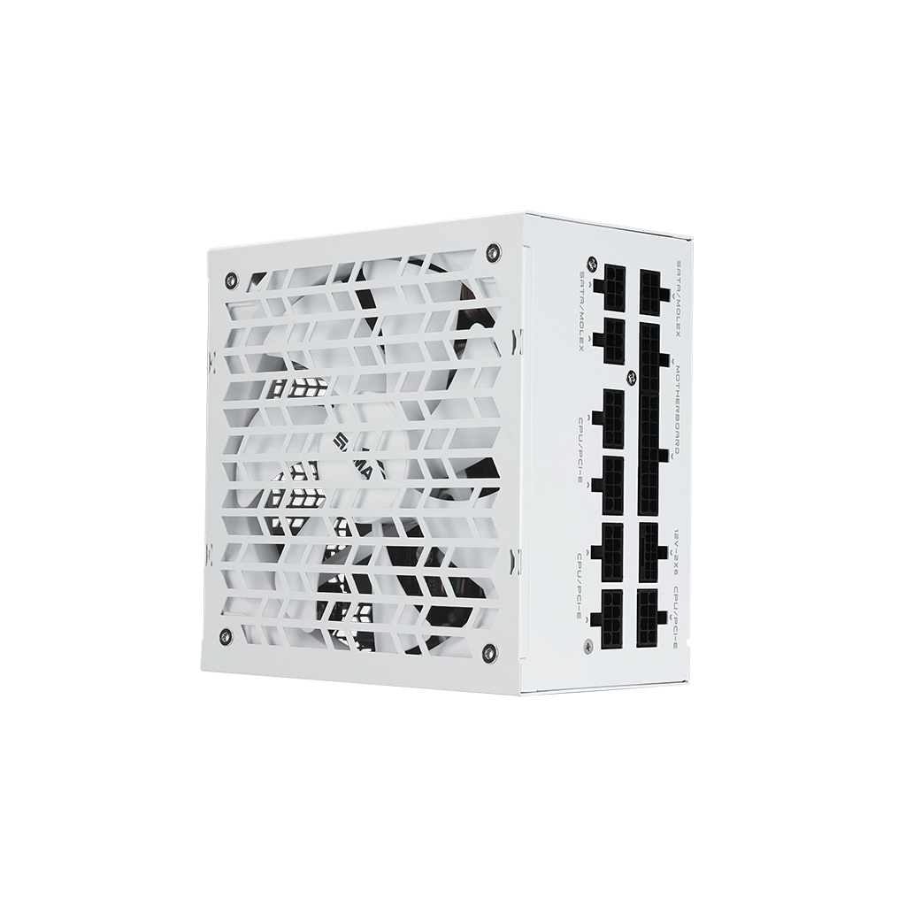 SAMA G1000, 1000W, White, 80+ Gold, Cybenetics Certified, Full Modüler, PCIE 5.1, ATX3.1, Beyaz, GAMING, ATX, Power Supply (PSU)