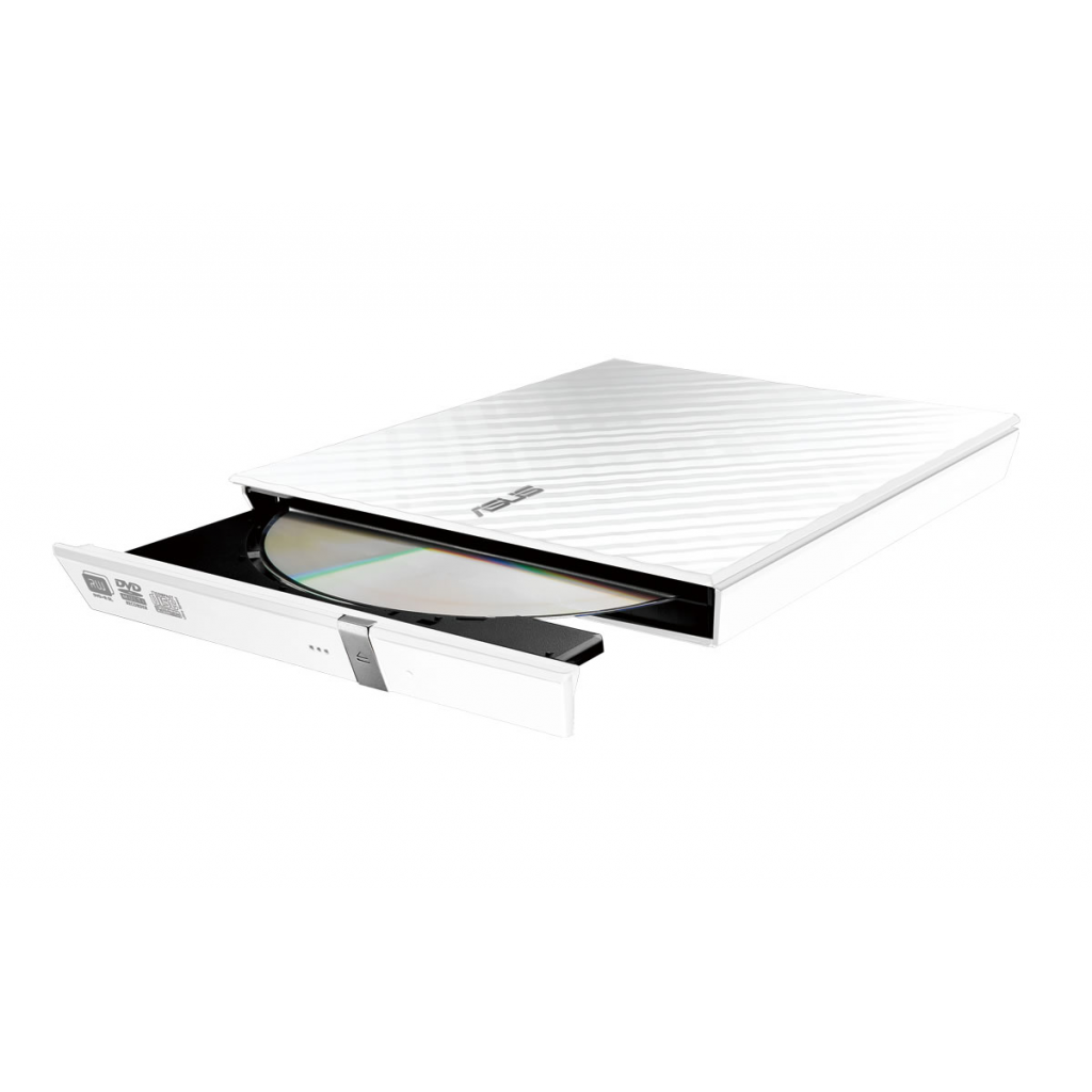 ASUS SDRW-08D2S-U Lite, Usb 2.0, External, Beyaz,  Slim, Optik Okuyucu/Yazıcı