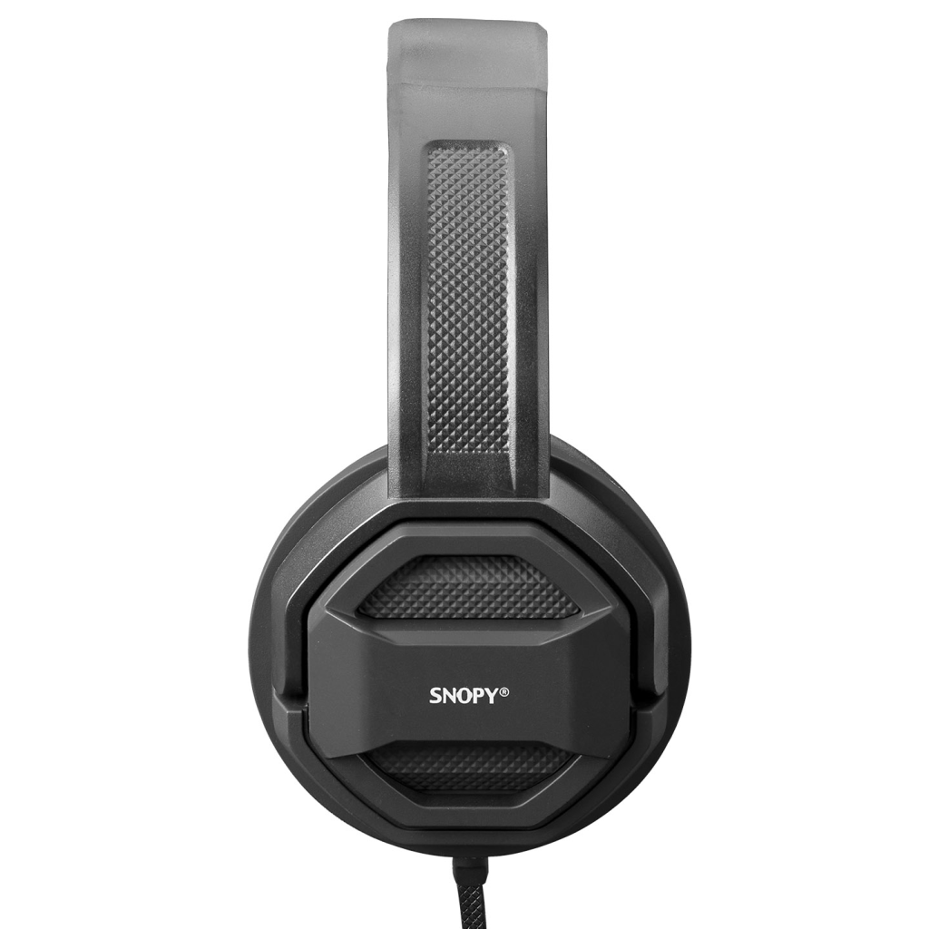 SNOPY SN-101, BONNY, Siyah, Kablolu, 3,5mm Jac, Ayarlanabilir Kafa Bandı, Microfonlu Kulaklık