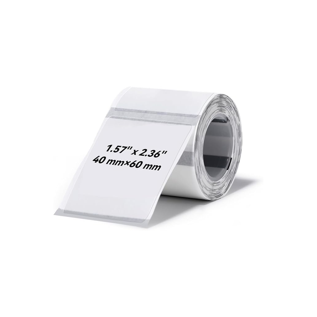 NIIMBOT T40 Etiket 40mm x 60mm 125 adet Şeffaf  (B1,B21S,B3S)