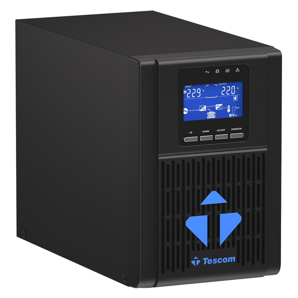 TESCOM NeoLine 1000, 1 KVA Online 1F/1F UPS,  (900040313) (2x7A Akü)