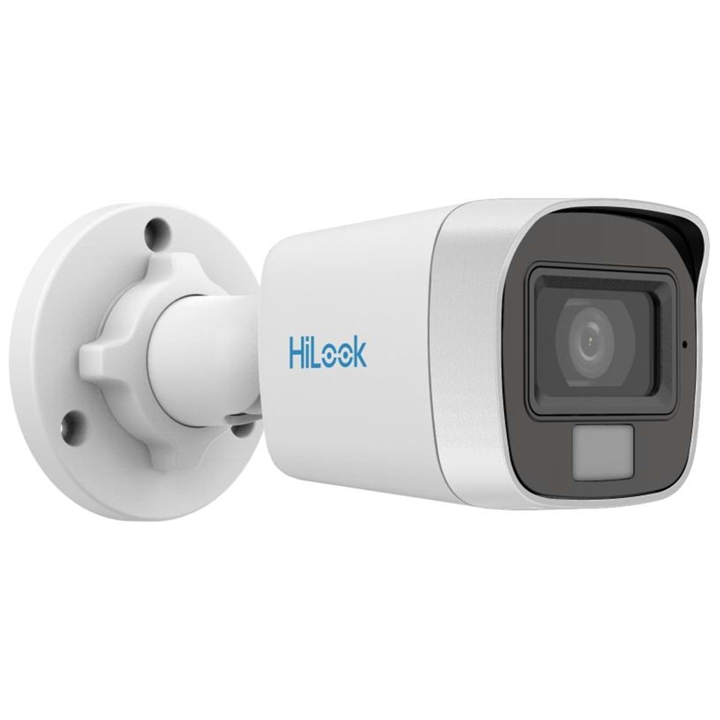 HILOOK THC-B129-LPS, 2Mpix, 2.8mm Lens, 20Mt Gece Görüşü, IP66, Color Vu, Dahili Mikrofon, Bullet Kamera
