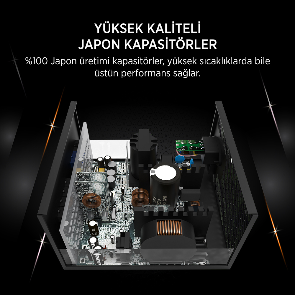 James Donkey JDP1050 APFC 12CM 1050W Bronze 80+ ATX 3.1 PCI-E 5.1 Power Supply