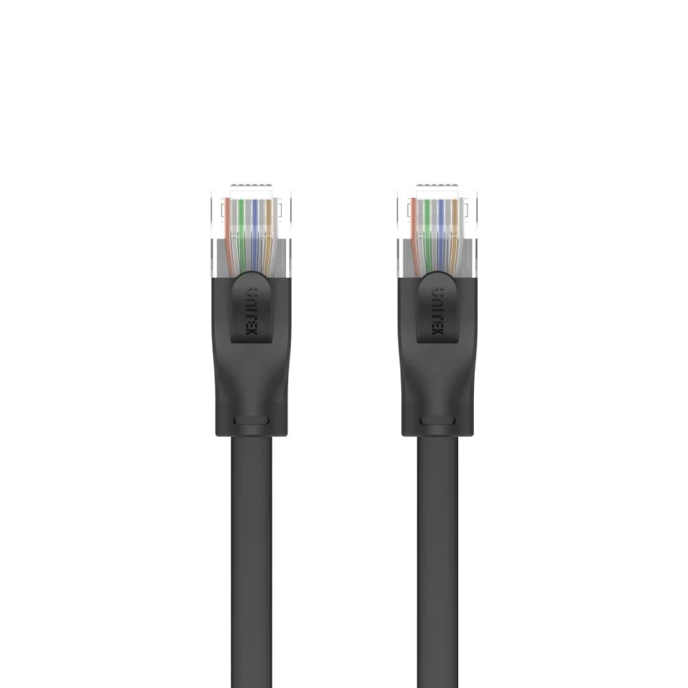 UNITEK CAT6 PATCH KABLO 2MT FLAT 1GBPS, SİYAH (C1810GBK)