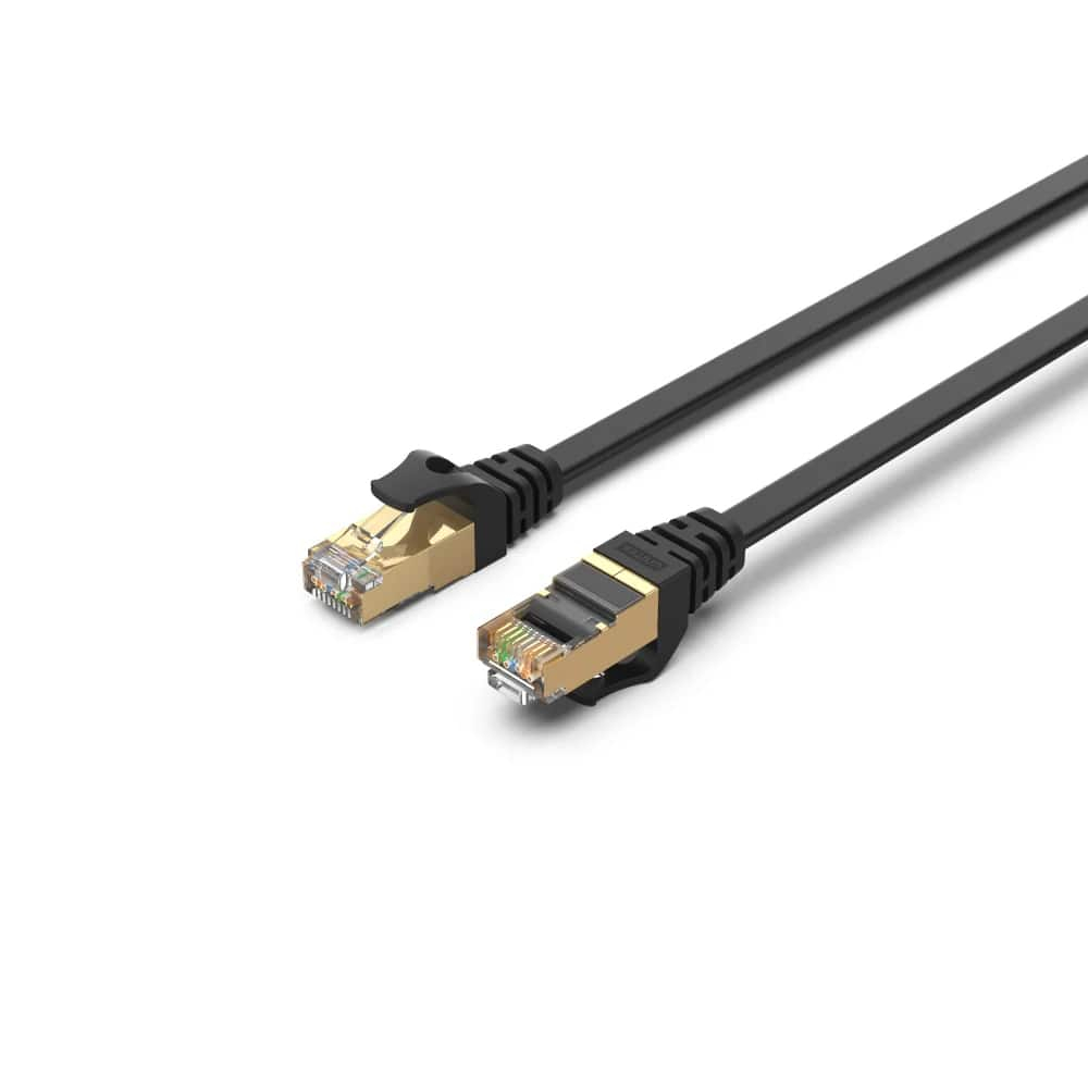 UNITEK CAT7 PATCH KABLO 1MT FLAT 10GBPS (C1897BK-1M)