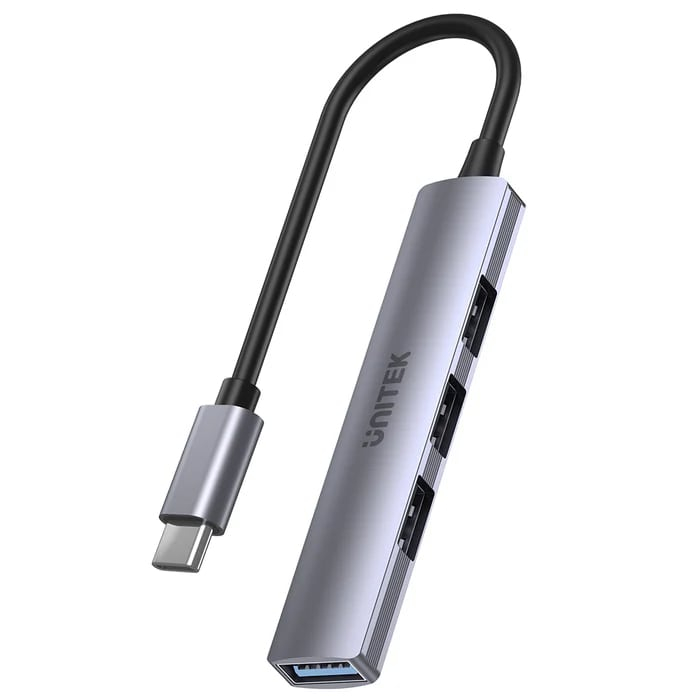 UNITEK TYPE-C TO 4 PORT USB HUB (USB3.0 + 3xUSB2.0) (H1208B)